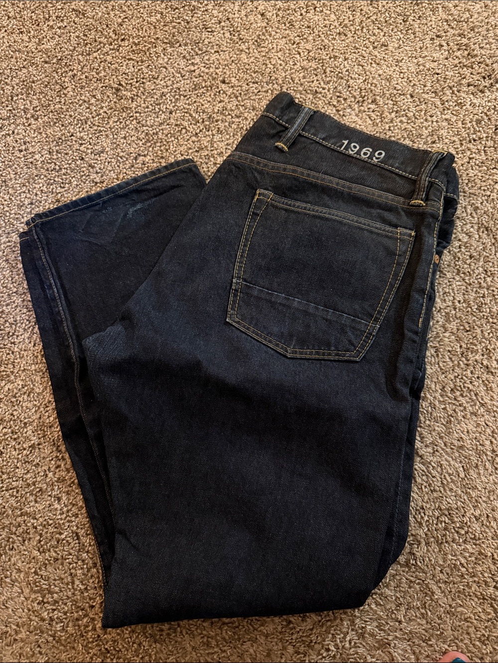 Men's 1969 Straight-Leg Jeans in Dark Blue